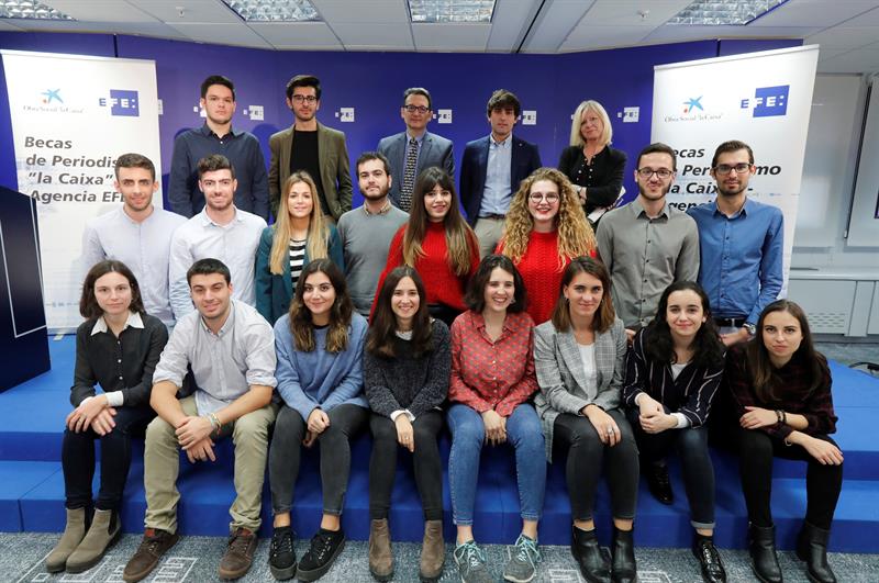  Students of Journalism begin to form with the scholarships Caixa-Agencia EFE